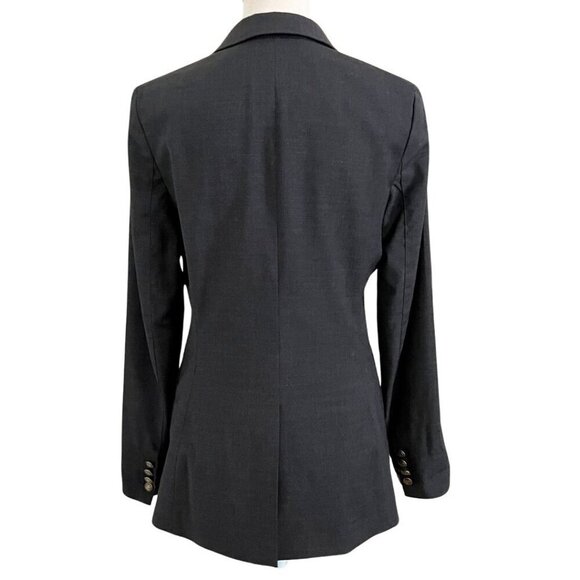 ARITZIA TALULA CHARCOAL GREY SINGLE BREASTED SLIM BLAZER - 2 - Picture 3 of 12